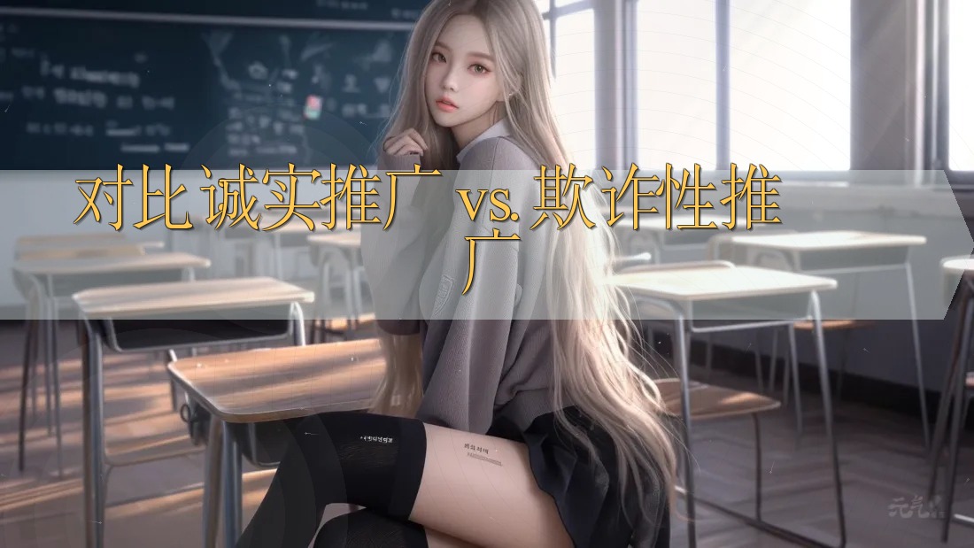 对比：诚实推广 vs. 欺诈性推广