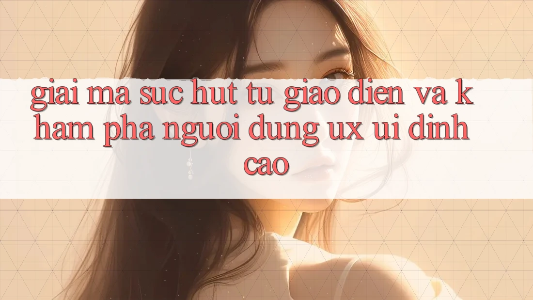 Giải Mã Sức Hút Từ Giao Diện Và Khám phá Người Dùng (UX/UI) Đỉnh Cao