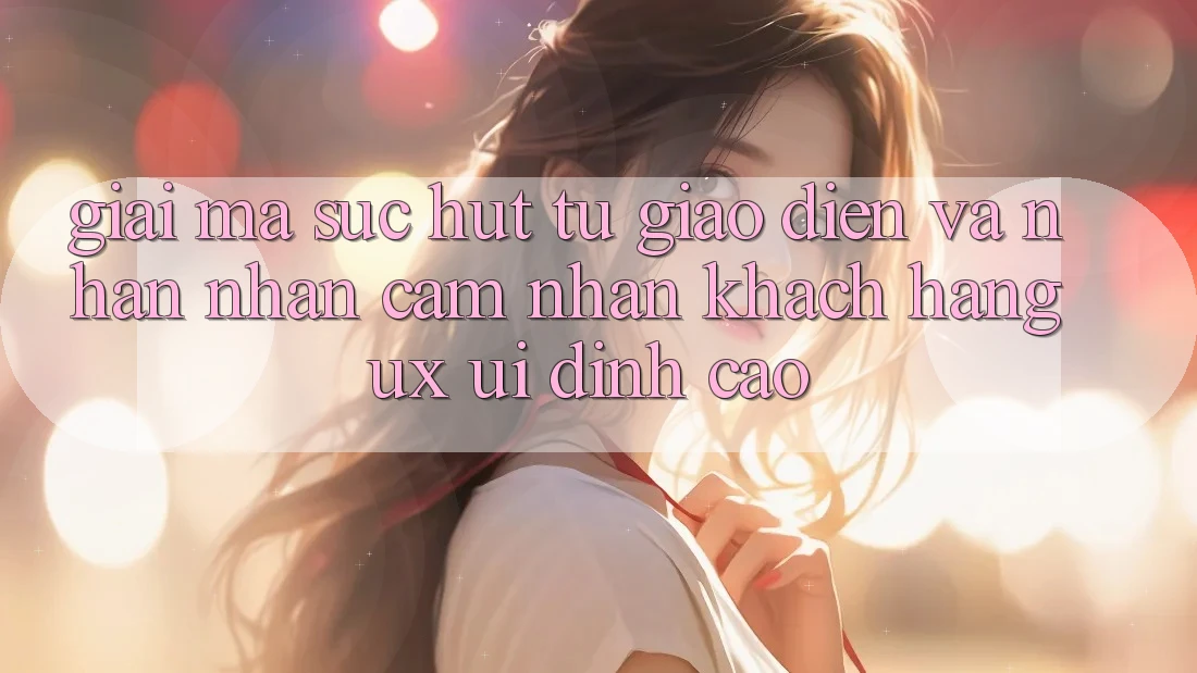 Giải Mã Sức Hút Từ Giao Diện Và Nhận nhận cảm nhận Khách hàng (UX/UI) Đỉnh Cao