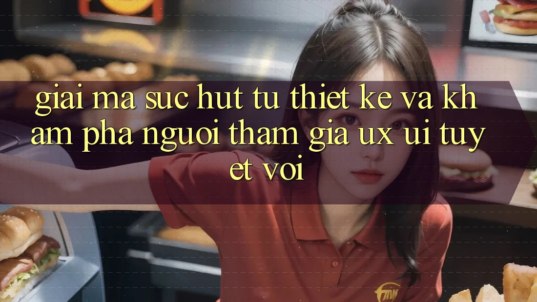 Giải Mã Sức Hút Từ Thiết kế Và Khám phá Người tham gia (UX/UI) Tuyệt vời