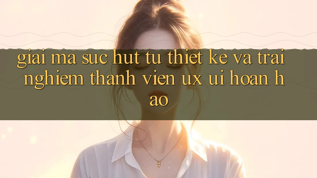Giải Mã Sức Hút Từ Thiết kế Và Trải Nghiệm Thành viên (UX/UI) Hoàn hảo