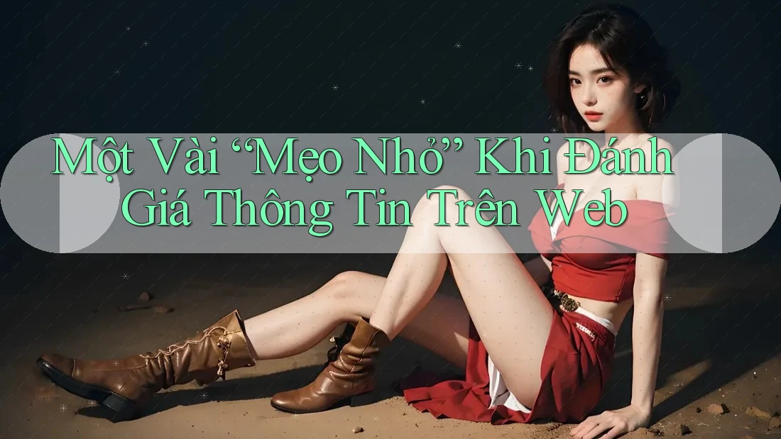 Một Vài “Mẹo Nhỏ” Khi Đánh Giá Thông Tin Trên Web