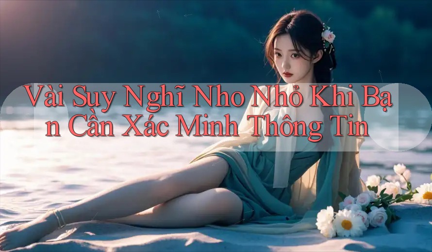 Vài Suy Nghĩ Nho Nhỏ Khi Bạn Cần Xác Minh Thông Tin