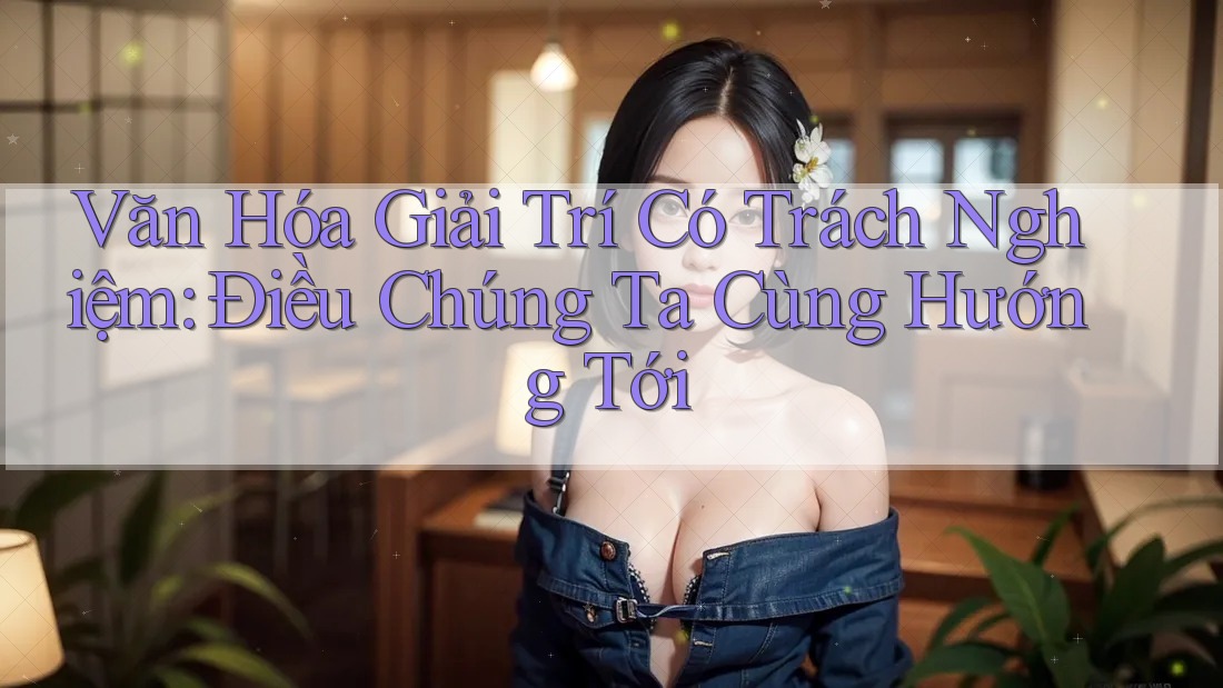 Văn Hóa Giải Trí Có Trách Nghiệm: Điều Chúng Ta Cùng Hướng Tới